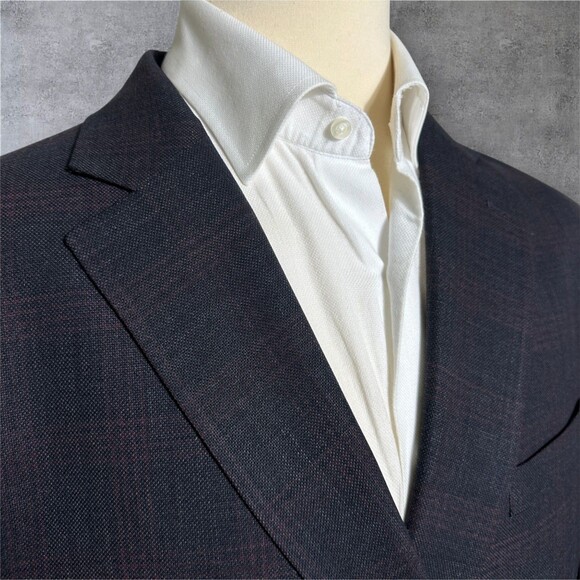 KENNETH COLE 52R Gray Wool Mens Blazer Sport Coat Two Button Jacket Unstuctured - Picture 4 of 15